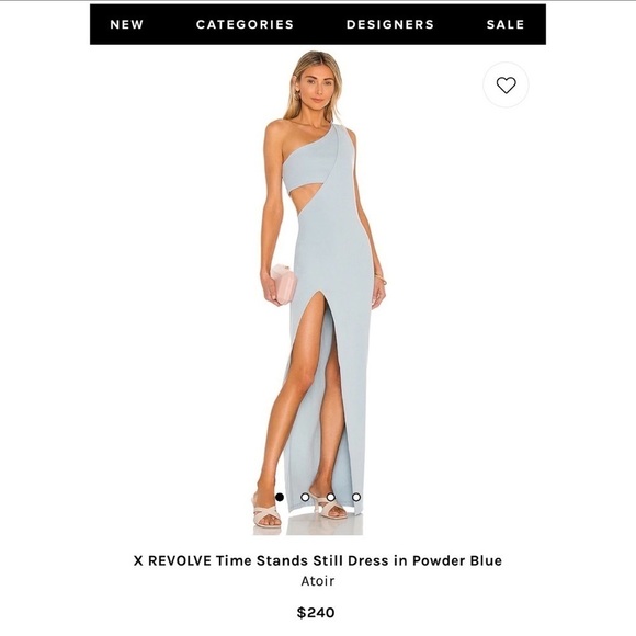 Atoir Light Blue One-Shoulder Maxi Dress - Picture 5 of 10